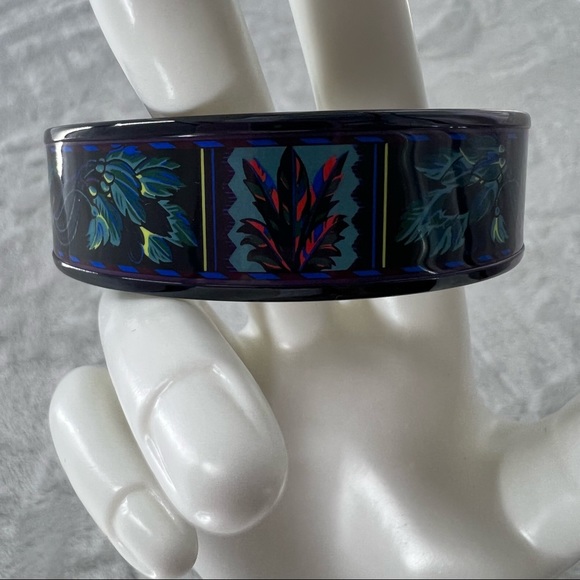 Hermès Brazil Wide Enamel Bangle - Picture 2 of 12